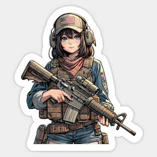 Tactical Girl Sticker